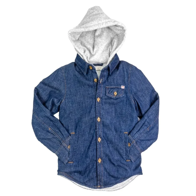 GLEN DENIM JACKET W/ HOOD