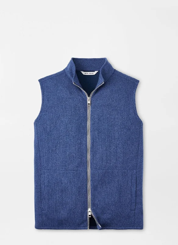 Crown Sweater Fleece Vest by Peter Millar - Ocean Blue