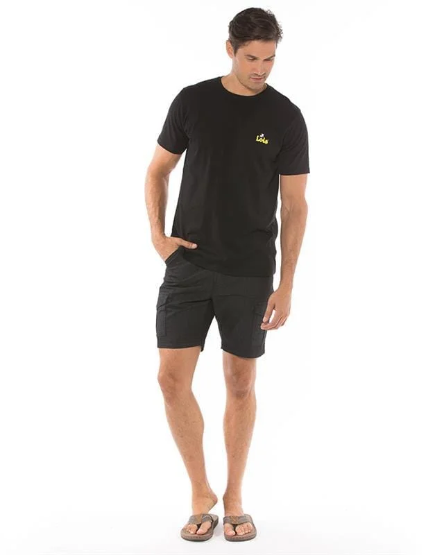 Lois Tom Cargo Pocket Short - Black Tom 1816-7700- 99