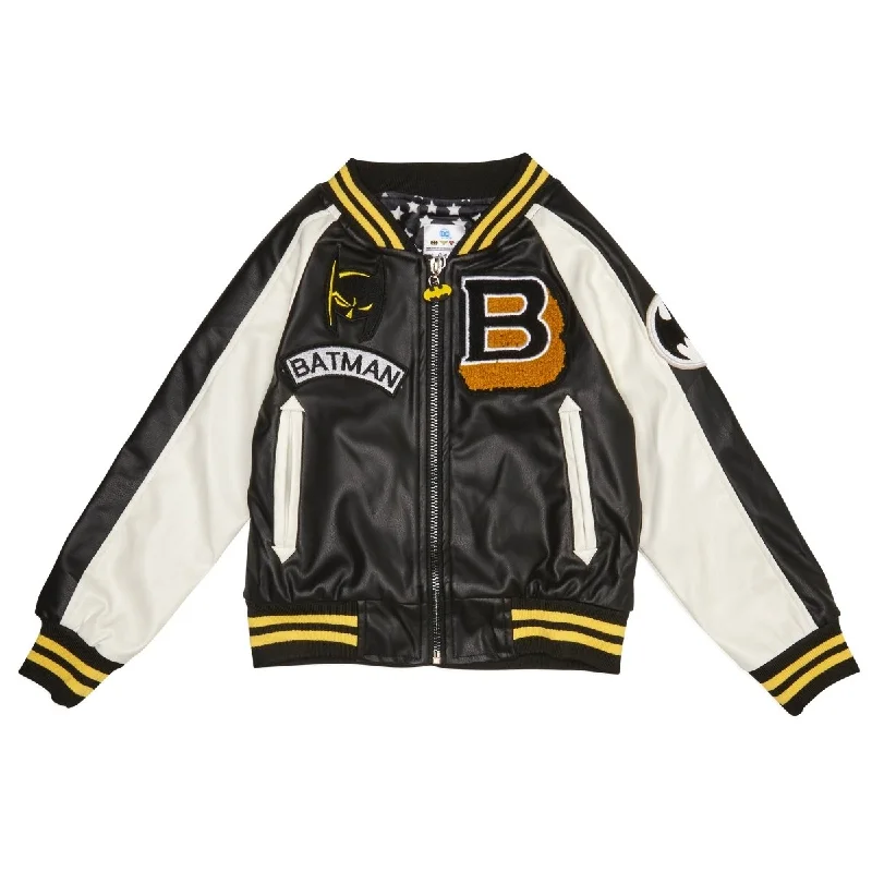 BATMAN PLEATHER BOMBER JACKET