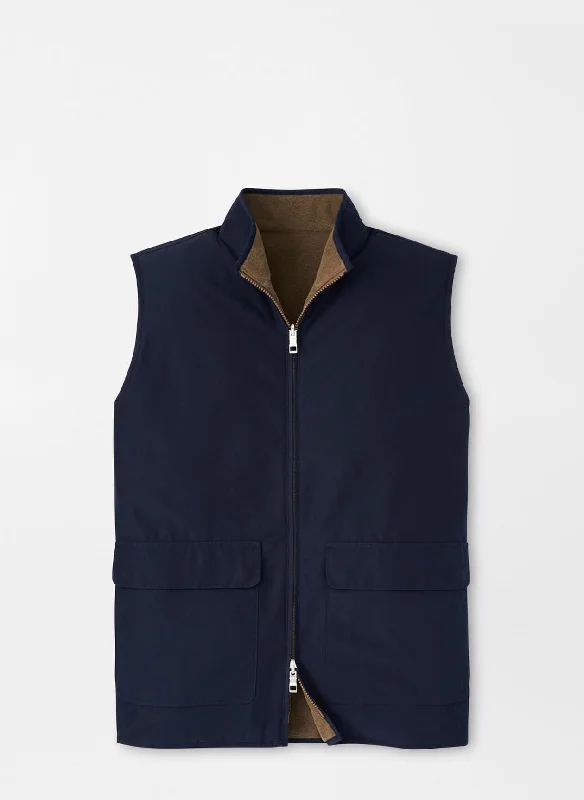 Brentwood Reversible Fleece Vest by Peter Millar - Navy