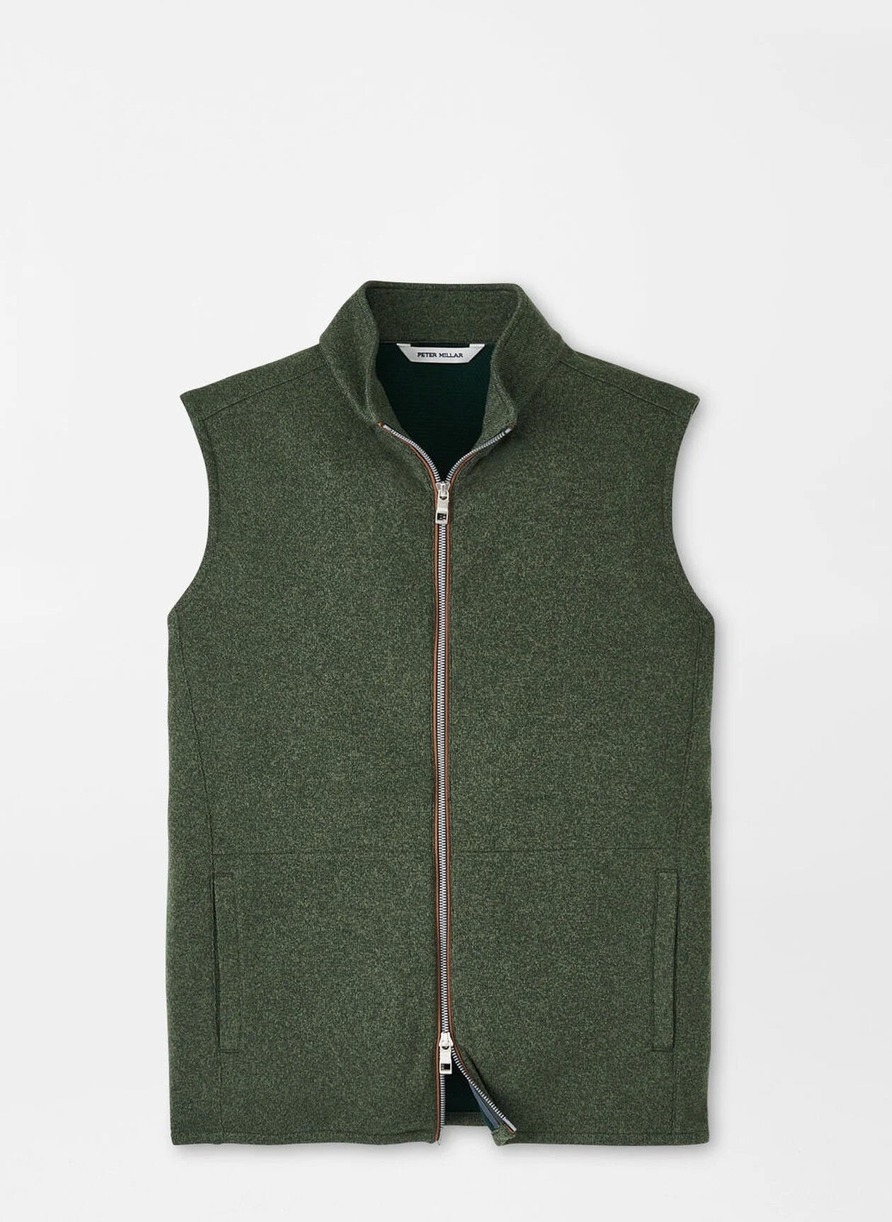 Crown Sweater Fleece Vest by Peter Millar - Dark Olive