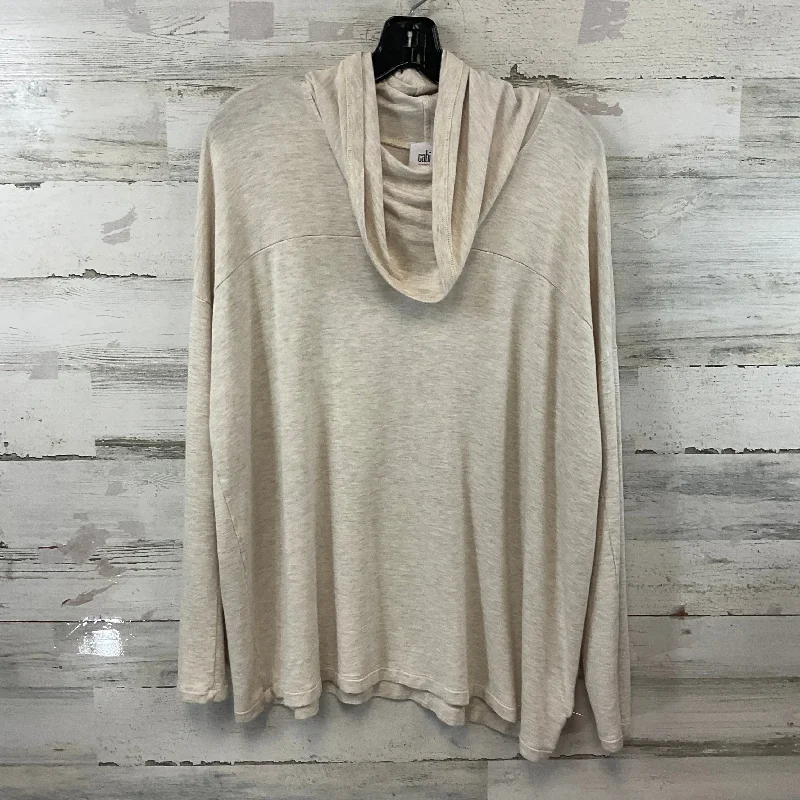 Top Long Sleeve By Cabi In Cream, Size: M