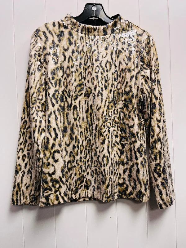 Top Long Sleeve By Chicos In Animal Print, Size: S