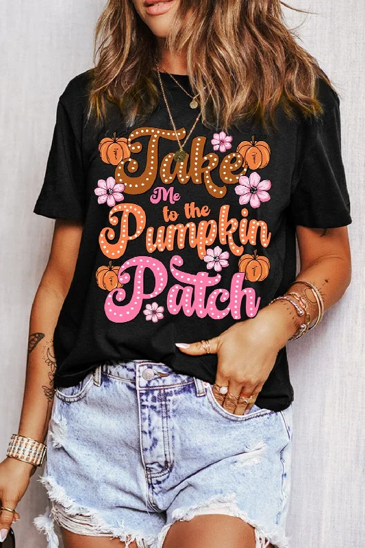 Take Me to the Pumpkin Patch Women's Graphic Short Sleeve T-Shirt