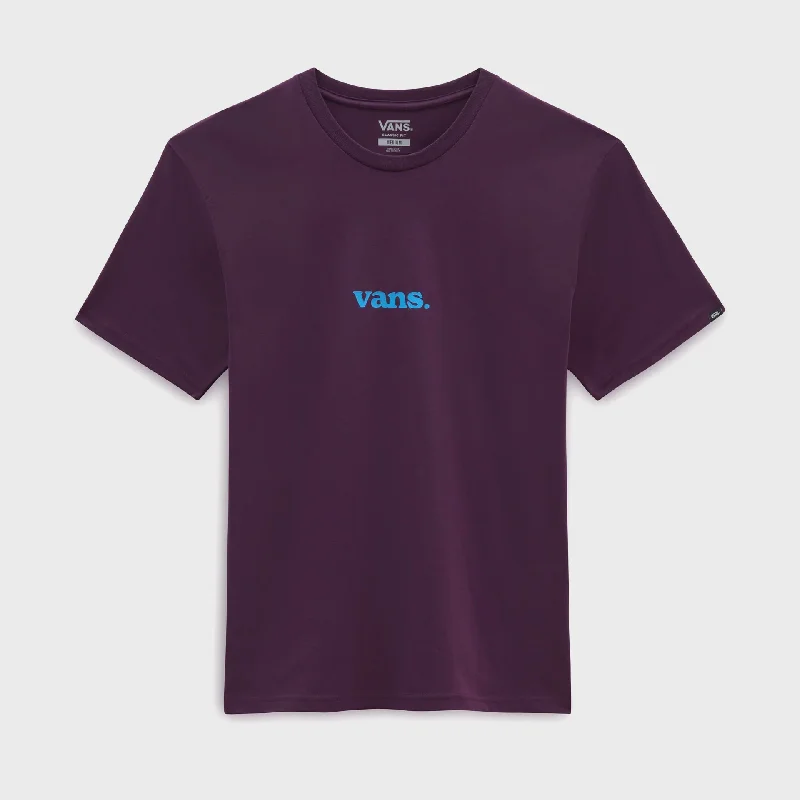 Vans Mens Lower Corecase T-Shirt - Blackberry Wine/Malibu Blue