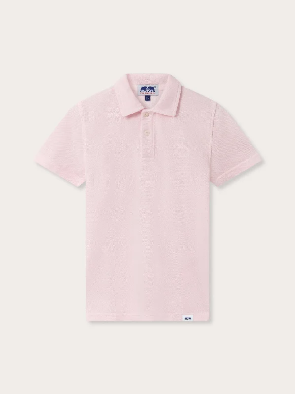 Kids Pastel Pink Pensacola With Tab Polo Shirt