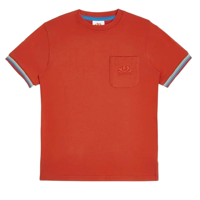 Sundek Boys Persimmon Crew Neck Finn T Shirt