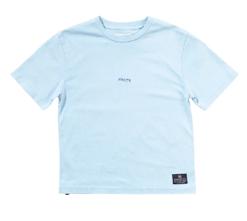 Munster Boys Sky Blue Box Logo T Shirt