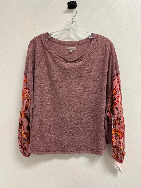 Top Long Sleeve By Wonderly In Pink, Size: Xl