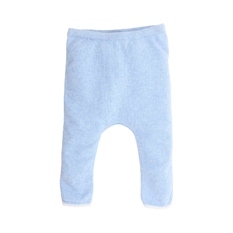 Bebe Louis Knit Leggings in Pale Blue