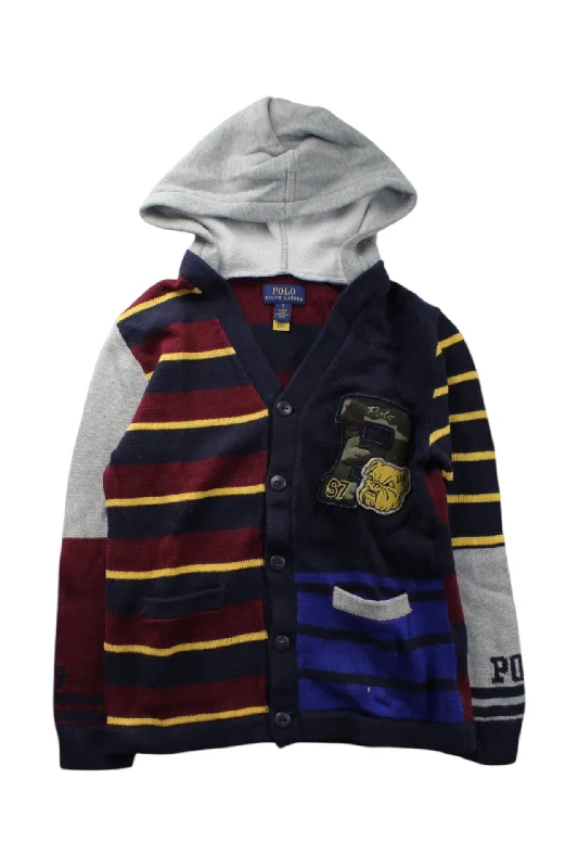 Polo Ralph Lauren Hooded Striped Cardigan 7Y