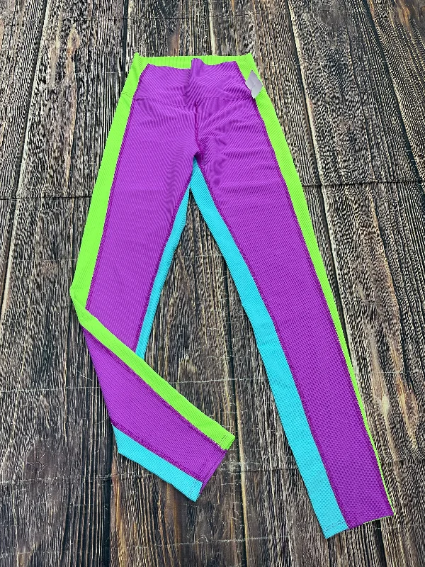 Athletic Leggings By Beach Riot In Multi-colored, Size: M