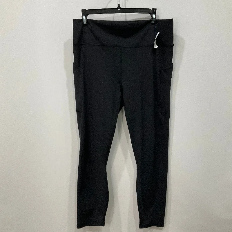 Athletic Leggings By Fabletics In Black, Size: Xl