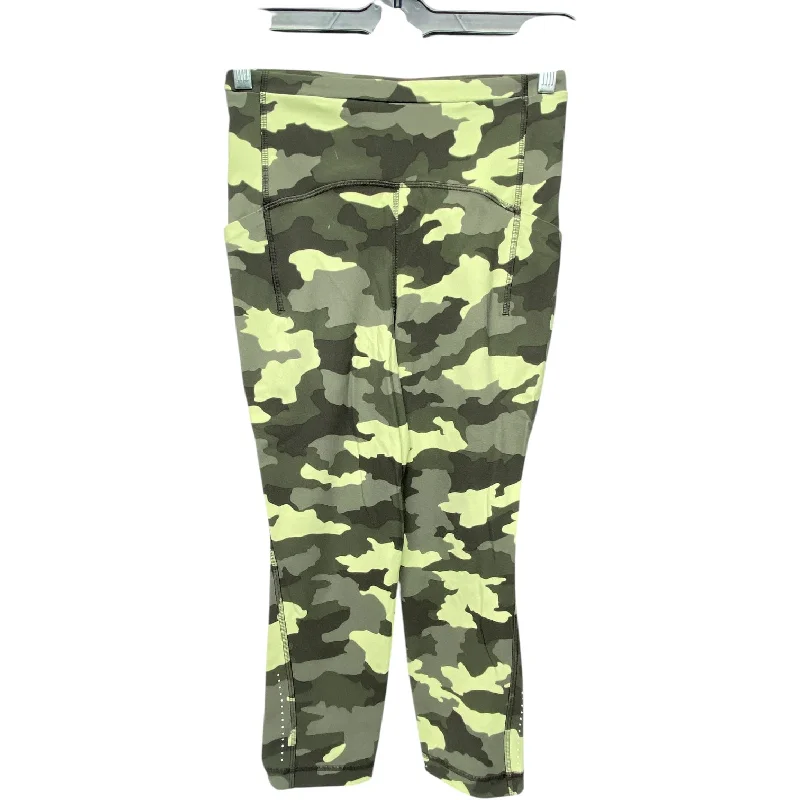 Athletic Leggings Capris By Lululemon In Camouflage Print, Size: M