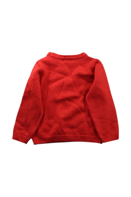 Momonittu Cat Knit Sweater 6T