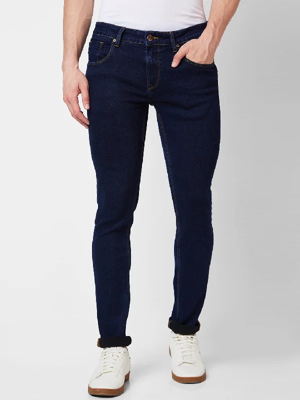 Spykar Low Rise Slim Fit Blue Jeans For Men