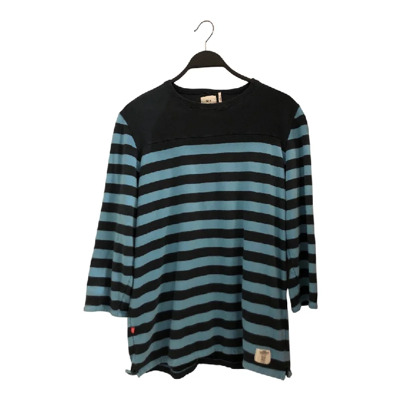 BEDWIN & THE HEARTBREAKERS/Sweater/Stripe/Cotton/BLU/Oversize/