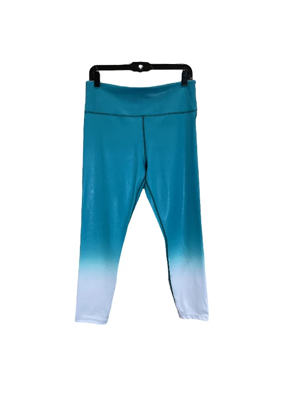 Athletic Leggings By Zyia In Teal, Size: L