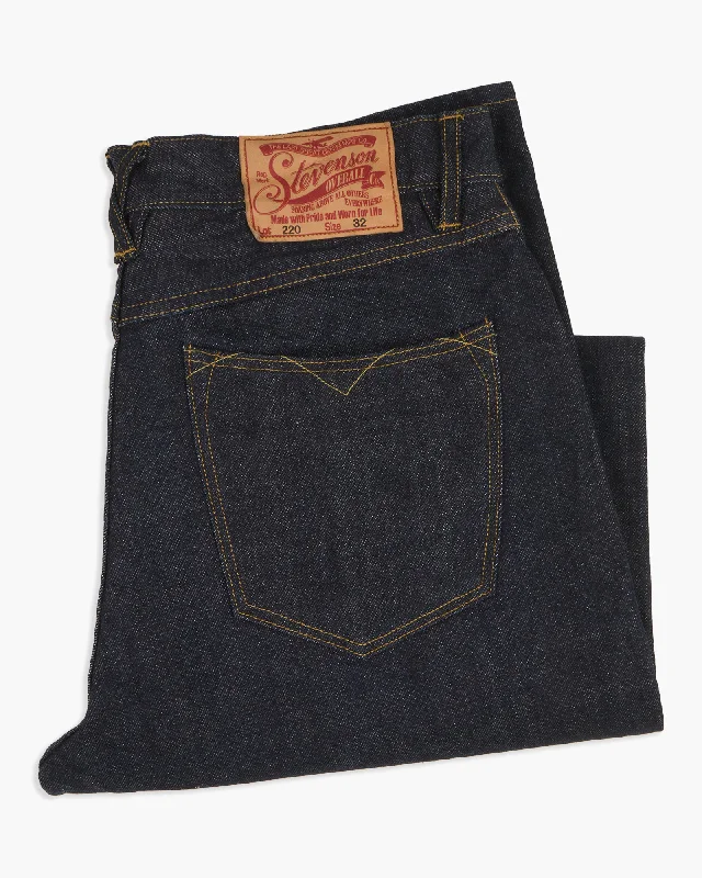 Stevenson Overall Co. Carmel 220 Regular Tapered 14oz Selvedge Mens Jeans - Indigo One Wash