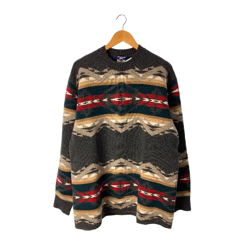 JUNYA WATANABE COMME des GARCONS MAN/Sweater/L/Wool/All Over Print/WJ-N004/Multicolor