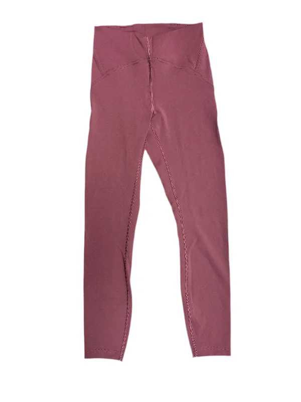 Athletic Leggings By Lululemon In Pink, Size: 4