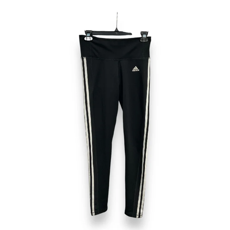 Athletic Leggings By Adidas In Black, Size: S