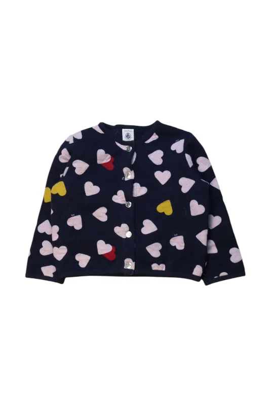 Petit Bateau Heart Cardigan 3T